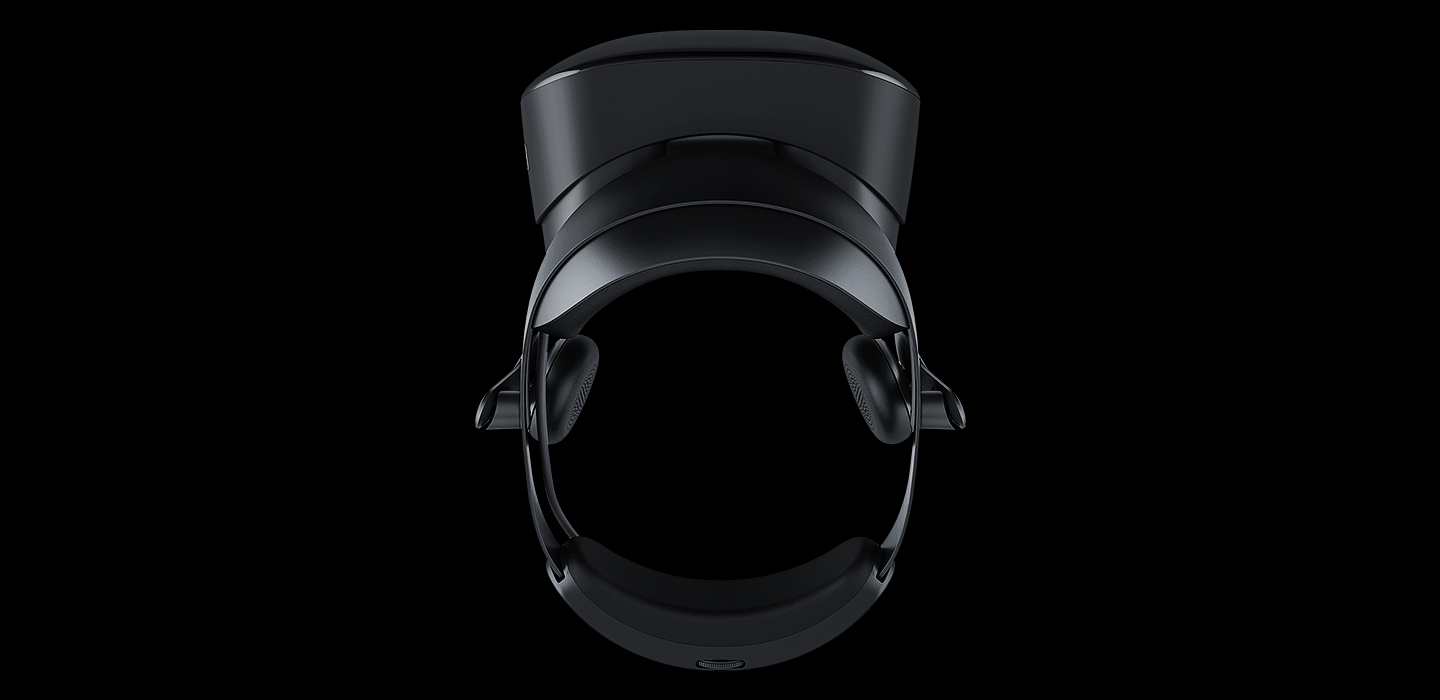 An image showing a view of the Samsung HMD Odyssey from above.